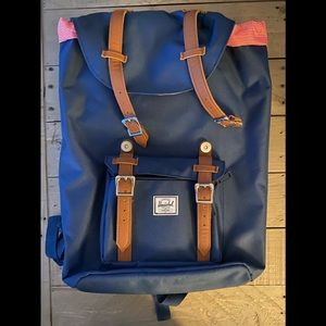 Herschel Supply Co. Navy and Tan Backpack
